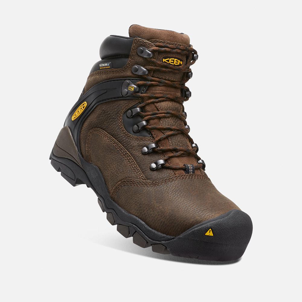 Cizme Keen Romania Barbati Maro Louisville 6\" (Steel Toe) 6315-RNFLS